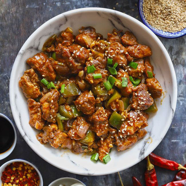 Spicy Chicken Chilli Dry