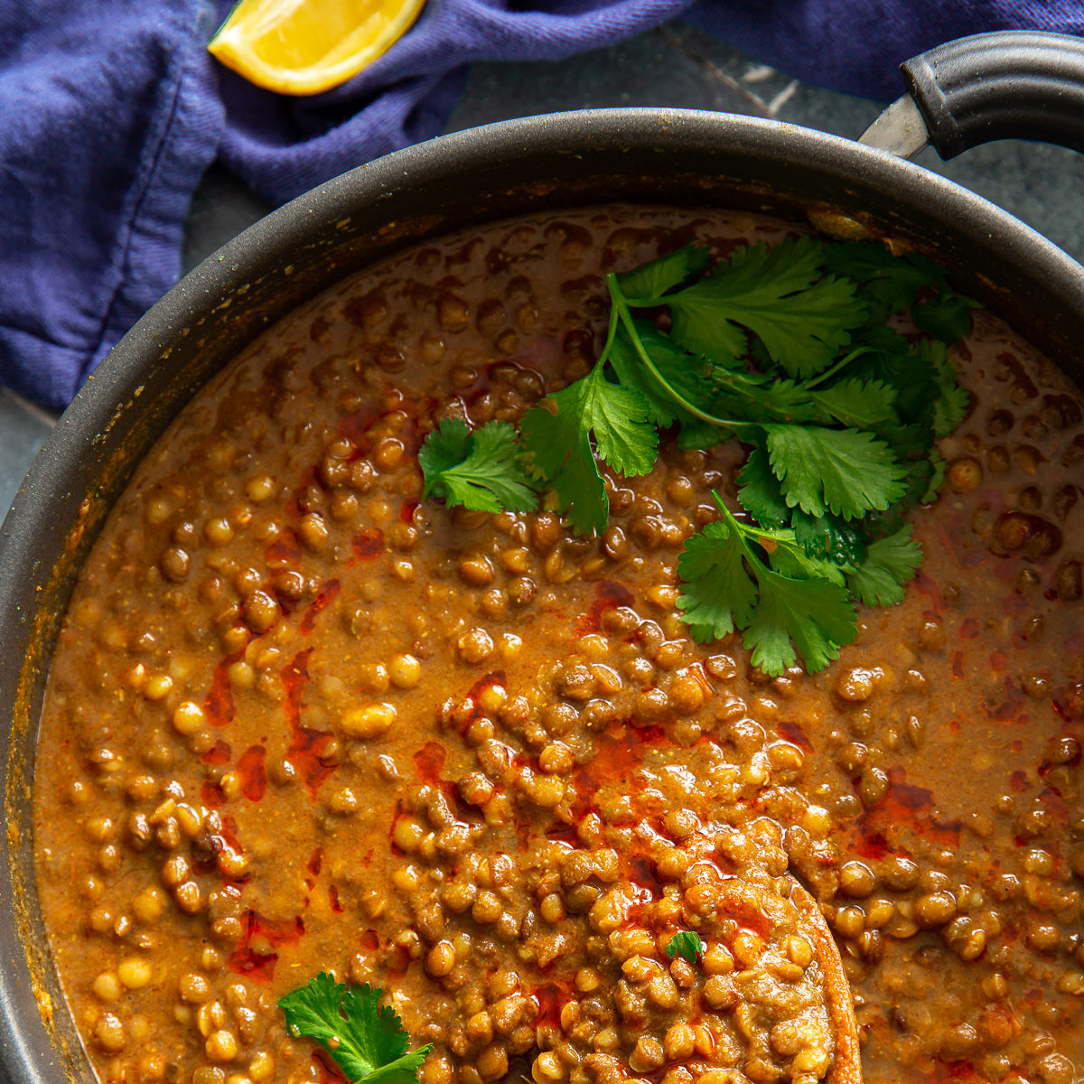 Daal Massar – Whole Red Lentils in Spiced Gravy