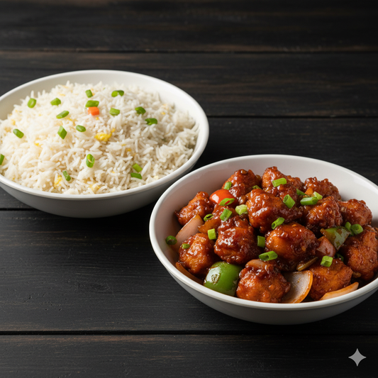 Fried Rice with Manchurian