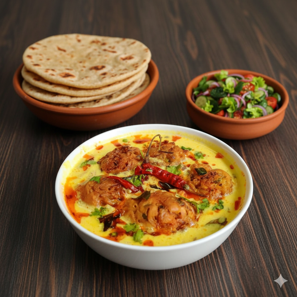 Qari Pakora with 2 Chapati + Salad