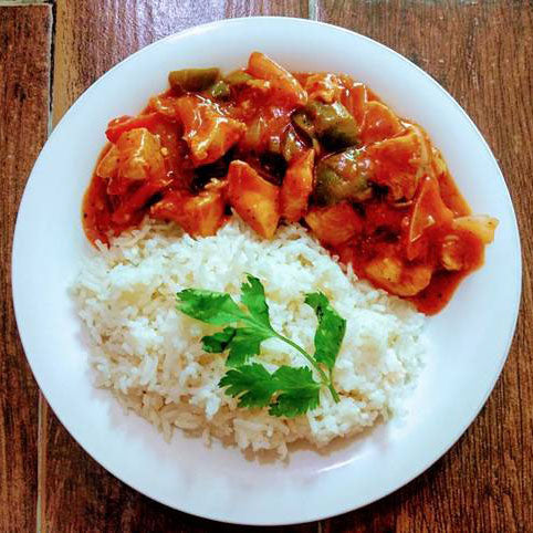 Chicken Shashlik with Rice